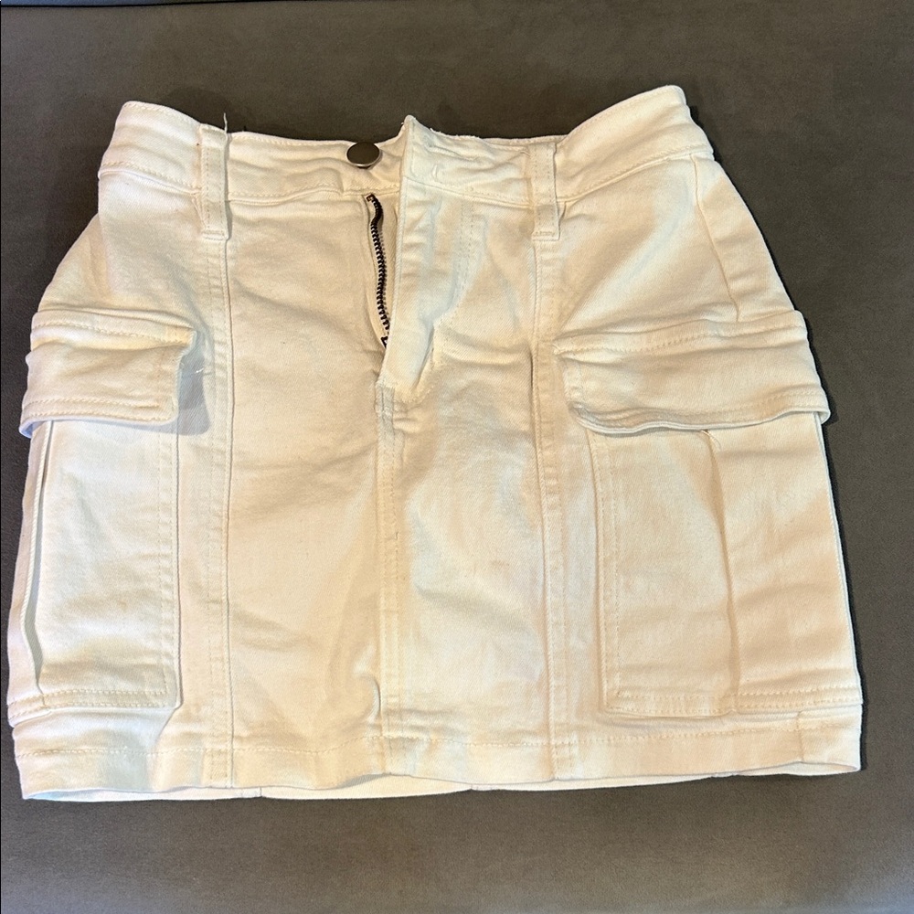Windsor - White Jean Skirt - Size XS